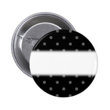Modèle de point gris-foncé et noir de polka pin's avec agrafe