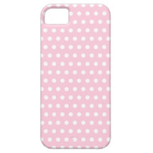 Modèle de pois rose et blanc coque iPhone 5 Case-Mate