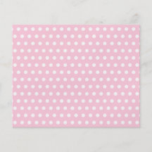 Modèle de pois rose et blanc prospectus avec motif