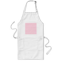 Modèle de pois rose et blanc tablier