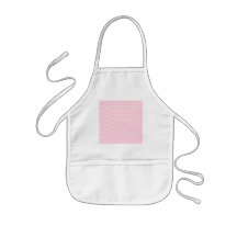 Modèle de pois rose et blanc tabliers