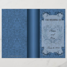 Modèle de programme de mariage tract customisé