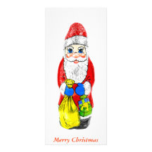 Modèle de signet de carte de support de Père Noël Doubles Cartes