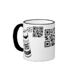 Modèle de tasse de peinture de jet de QRCode