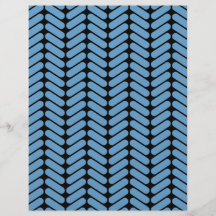 Modèle de zigzag bleu et noir prospectus avec motif