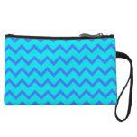 Modèle de zigzag bleu et turquoise anse