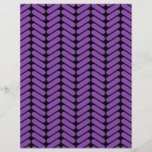 Modèle de zigzags pourpre et noir prospectus personnalisés