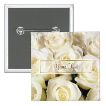Modèle d'élégance de rose blanc badges