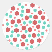 Modèle d'hexagones adhésifs