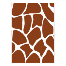 Modèle d'impression de girafe de Brown Modèle De Carte De Visite