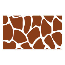 Modèle d'impression de girafe de Brown Modèles De Cartes De Visite
