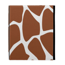 Modèle d'impression de girafe de Brown Coque iPad