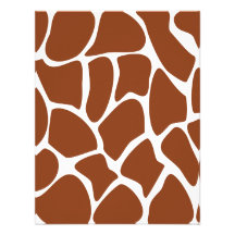 Modèle d'impression de girafe de Brown Faire-parts