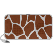 Modèle d'impression de girafe de Brown Haut-parleur Mobile