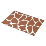 Modèle d'impression de girafe de Brown Sets De Table