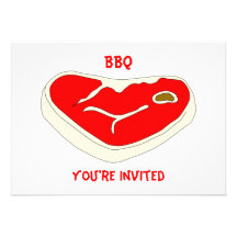 Modèle d'invitation de bifteck