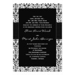 Modèle d'invitation de mariage damassé