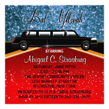 Modèle d'invitation de star de cinéma de limousine