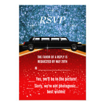 Modèle d'invitation de tapis rouge de Hollywood
