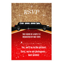 Modèle d'invitation de tapis rouge de Hollywood