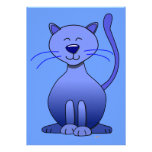 Modèle drôle de sourire bleu heureux mignon d'imag faire-part