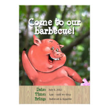 Modèle fou de coutume de barbecue d'été de rôti de faire-parts