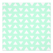 Modèle géométrique vert et blanc en bon état invitation personnalisable