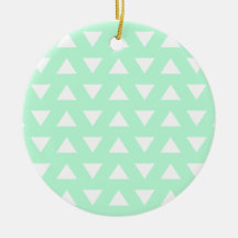 Modèle géométrique vert et blanc en bon état décorations pour sapins de noël