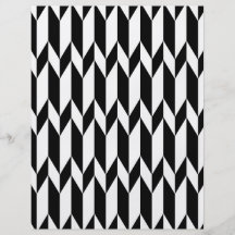 Modèle graphique abstrait noir et blanc prospectus personnalisés