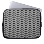 Modèle gris et noir de Chevron Trousse Ordinateur