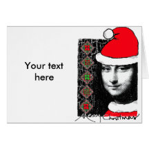 Modèle horizontal de carte de voeux de Noël de Mon