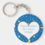 Modèle "lune et étoiles " porte-clefs