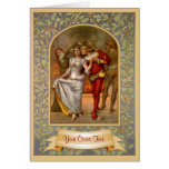 Modèle médiéval de Noël Carte De Vœux