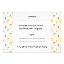 Modèle mignon de girafe invitations