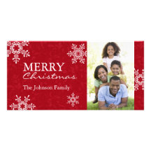 Modèle moderne de carte photo de Noël Cartes De Vœux Avec Photo
