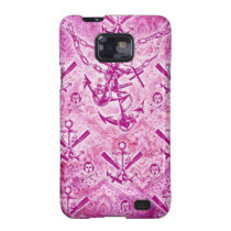 Modèle nautique d'ancre de rockabilly rose coques case-mate