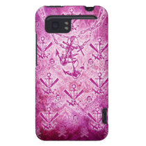 Modèle nautique d'ancre de rockabilly rose coques case-mate