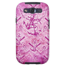 Modèle nautique d'ancre de rockabilly rose coques case-mate