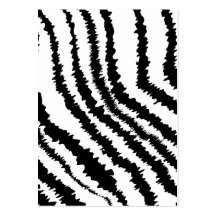Modèle noir d'impression de zèbre modèle de carte de visite