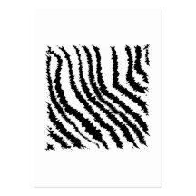 Modèle noir et blanc d'impression de zèbre cartes de visite professionnelles