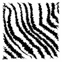 Modèle noir et blanc d'impression de zèbre découpage en acrylique