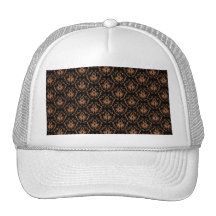 Modèle noir et brun élégant de damassé casquettes de camionneur