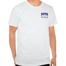 Modèle nommé d'étiquette t-shirt