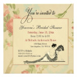 Modèle nuptiale vintage d'invitation de douche