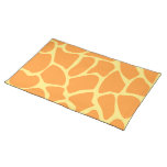 Modèle orange et jaune lumineux d'impression de gi sets de table