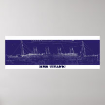 Modèle original titanique de RMS, augmenté pour la Posters
