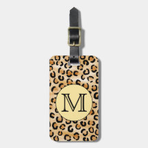 Modèle personnalisé d'empreinte de léopard de mono accessoires bagagerie