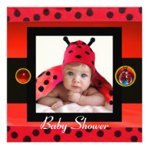 Modèle photo BLANC NOIR ROUGE de monogramme de COC Invitations Personnalisées