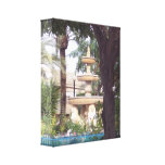 Modèle pour la copie enveloppée de toile toile tendue sur châssis