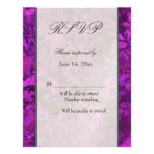 Modèle pourpre métallique de carte de la glace RSV Invitations Personnalisées